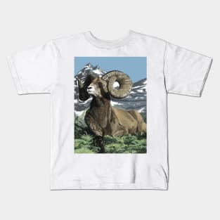 mountain goat Kids T-Shirt